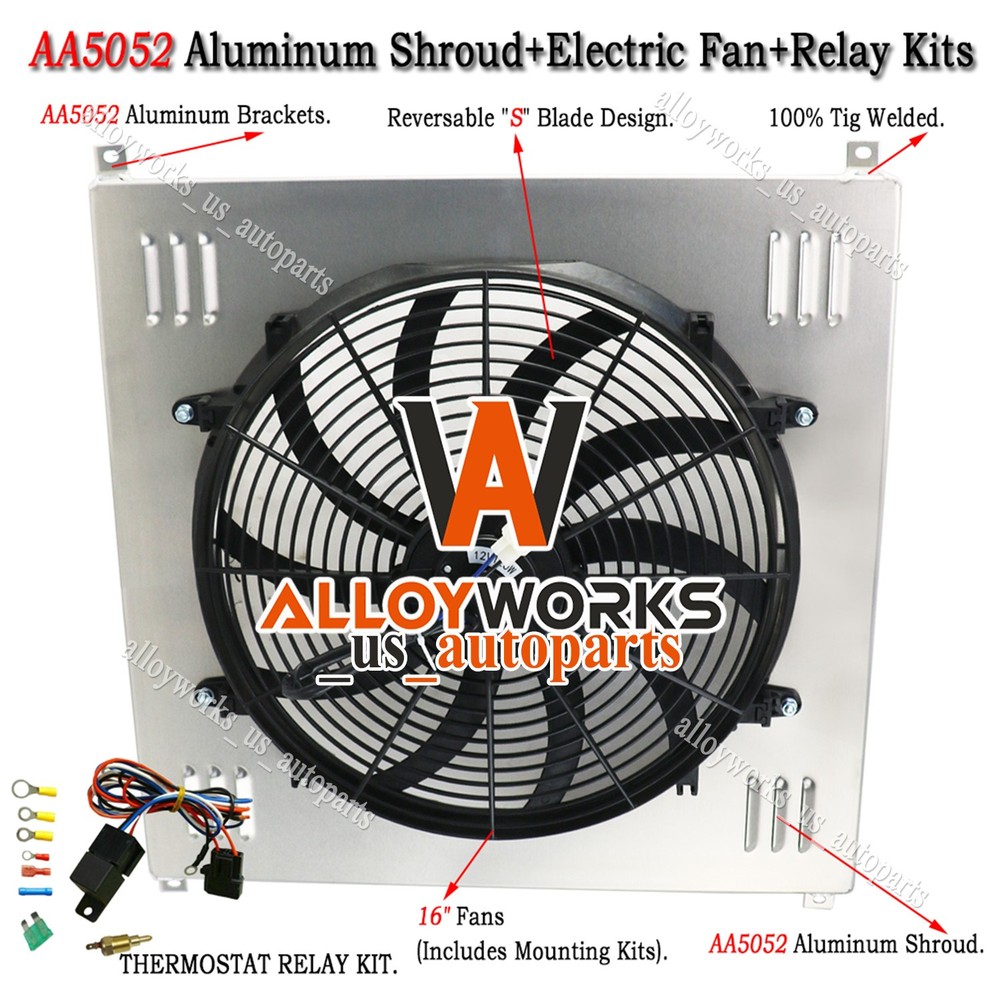 For Ford F1 F2 F3 F4 Trucks 1942-1952 Electric Radiator Cooling Fan Shroud Relay