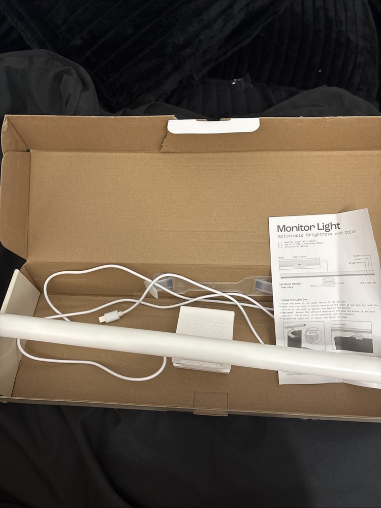 North Adjustable Monitor Light: LED Touch Sensor with USB-C Cable Open Box