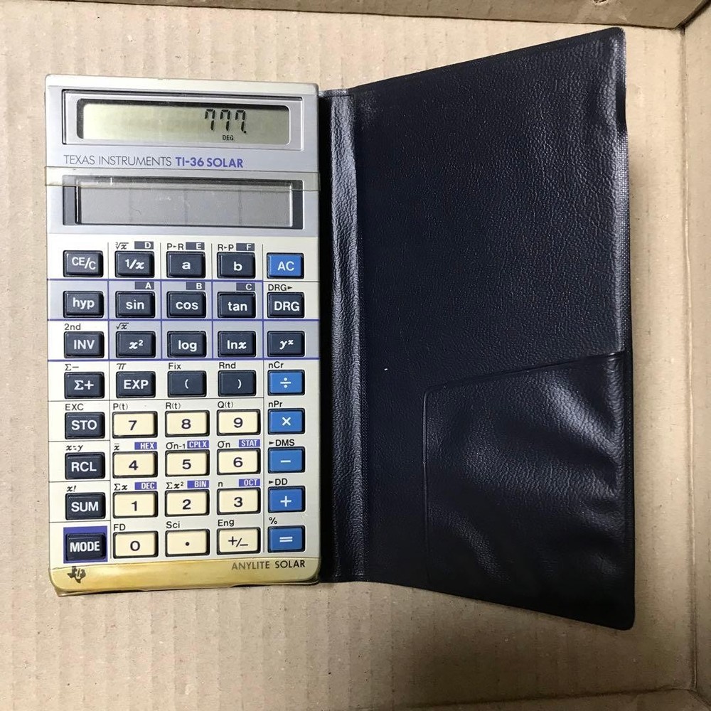 Vintage Texas Instruments TI-36 solar calculator #df5bb0