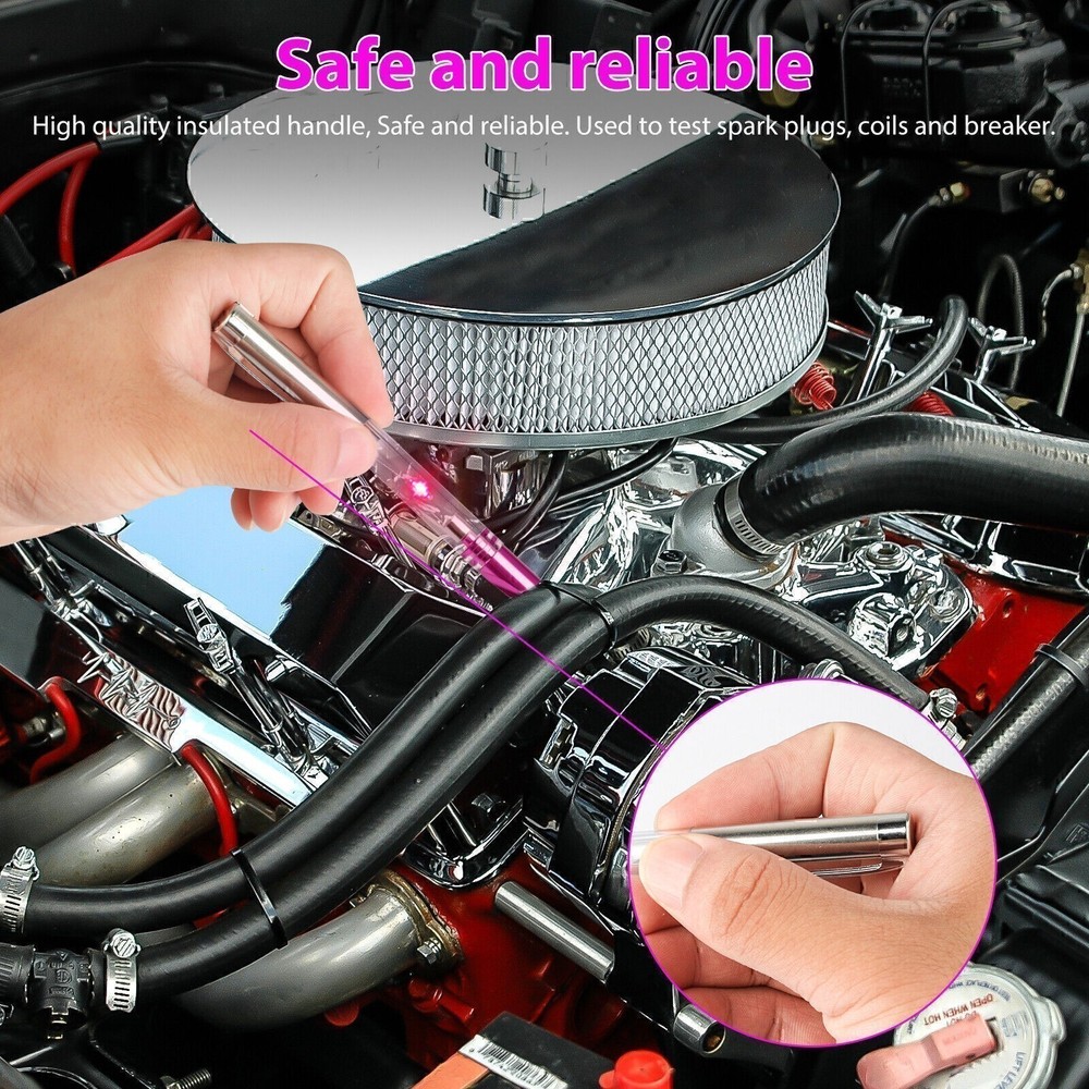 Test Tool Spark Plug Tester Ignition System Coil Engine In Line Auto Diagnostic