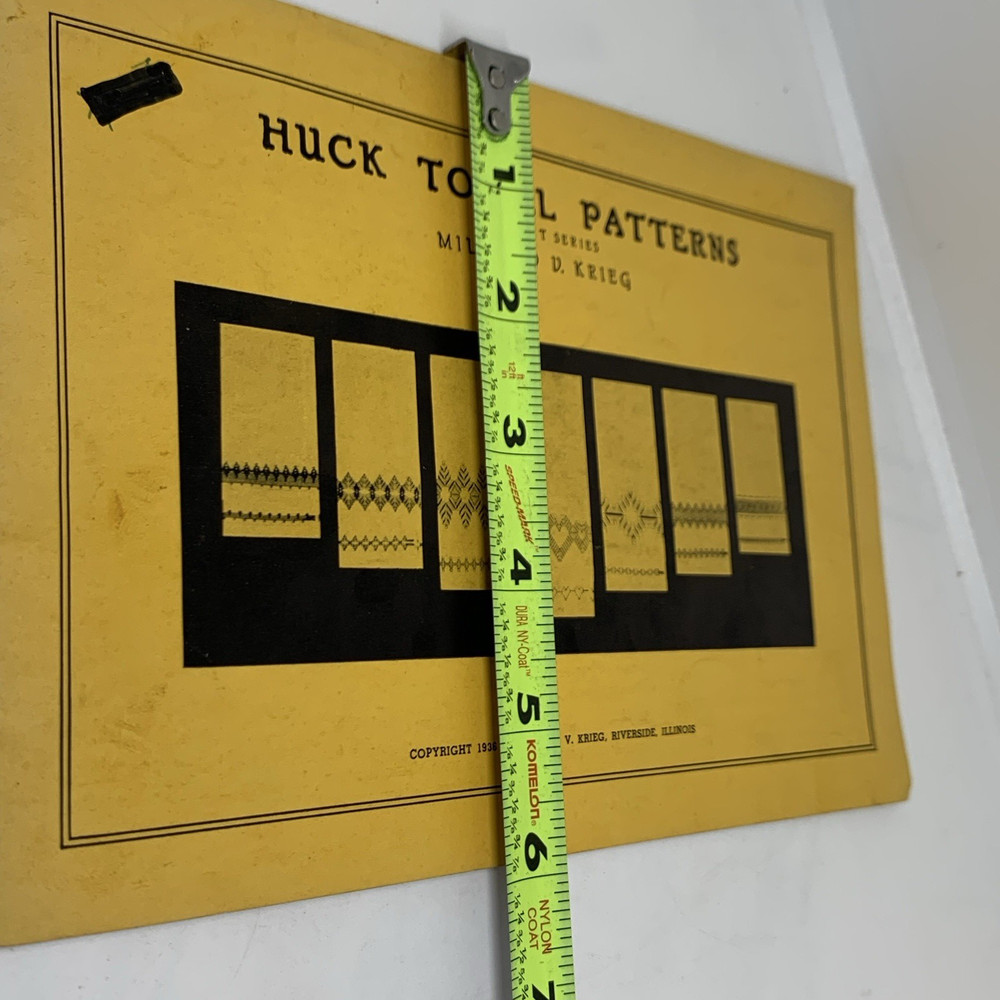 Huck Towel Patterns First & Second Series Booklets Mildred Krieg Vintage