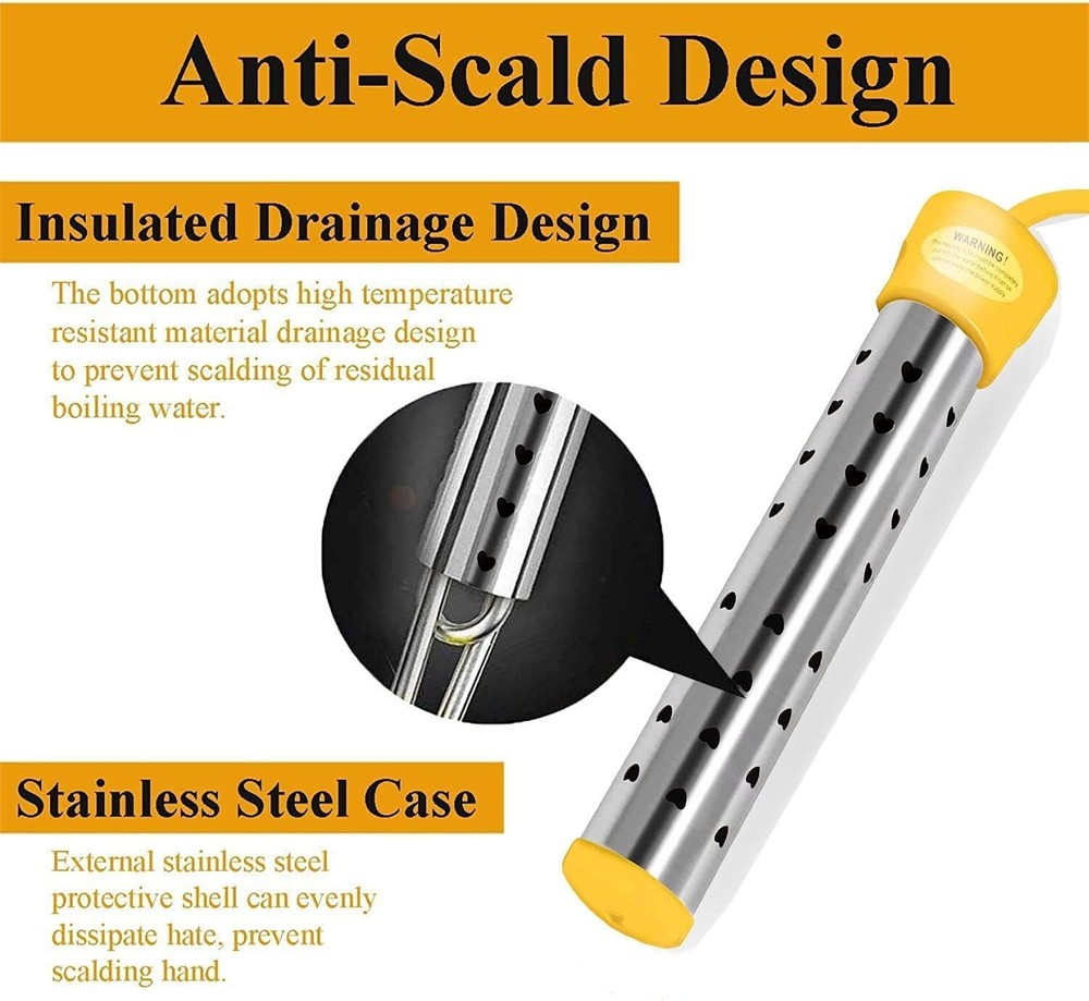 Calentador De Piscina Para Calentador De Agua De Piscina Elevada 1500 Watts NEW.