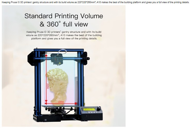 Geeetech A10M 3d printer dual extruder