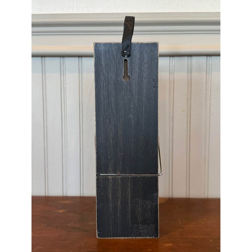 Oversized Black Wooden Clothespin Wall Display Decor