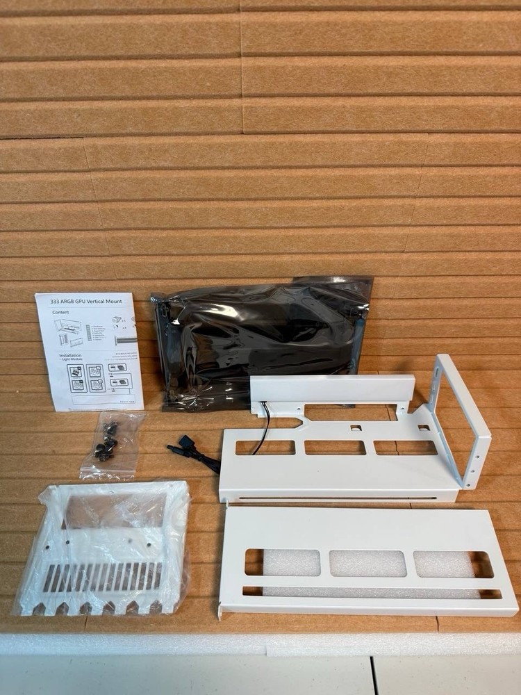 EZDIY-FAB Vertical PCIe 4.0 GPU Mount Bracket Graphic Card Holder (White)