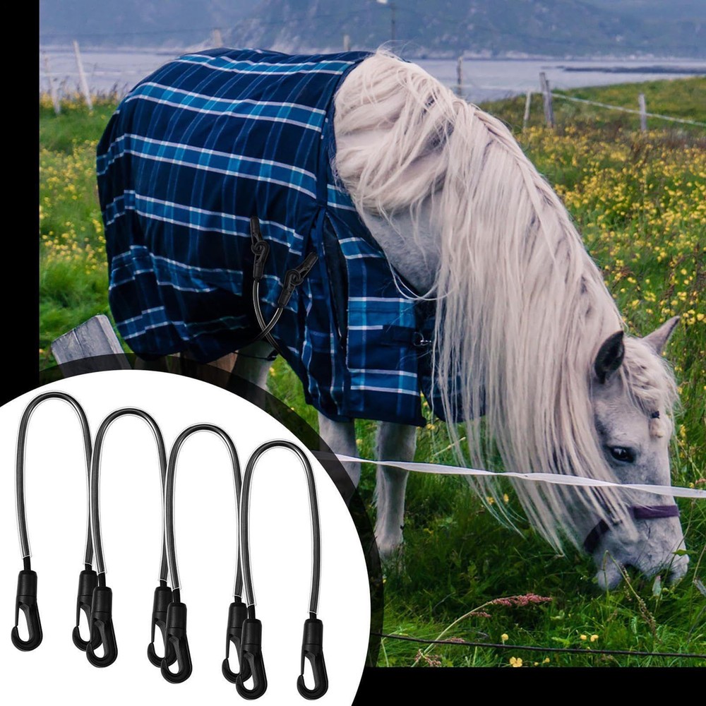 Horse Blanket Leg Straps Replacement 4 Pieces Adjustable Band