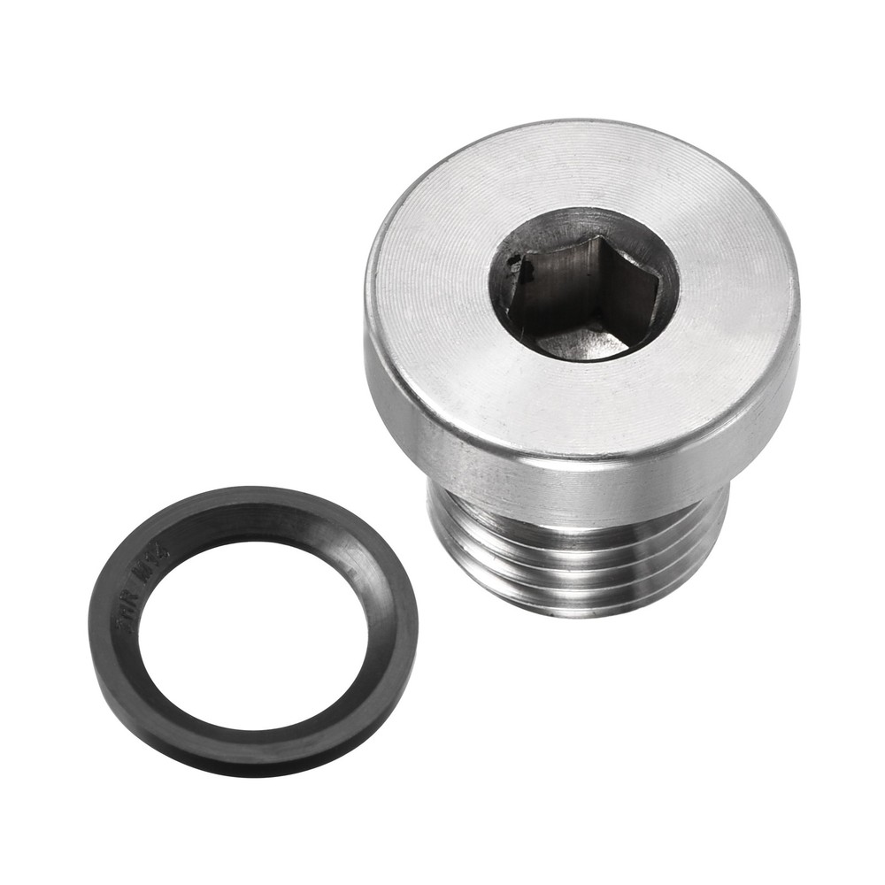 M14 x 1.5 Stainless Steel Internal Hex Head Socket Pipe Fitting (Silver)