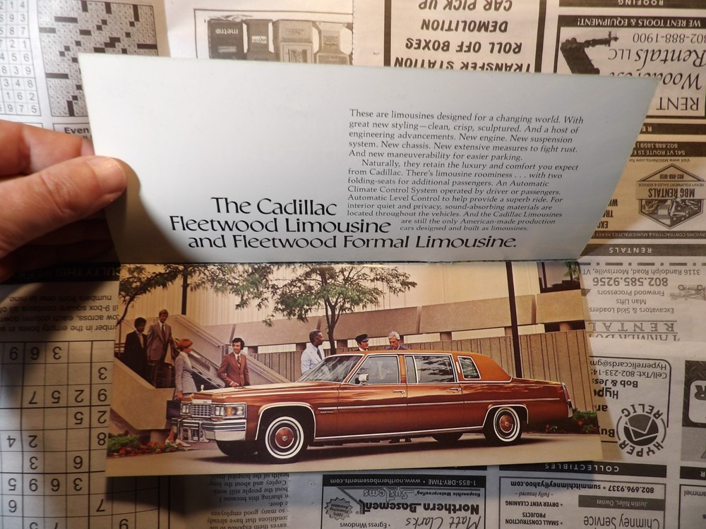 Cadillac Limousine - Brochure