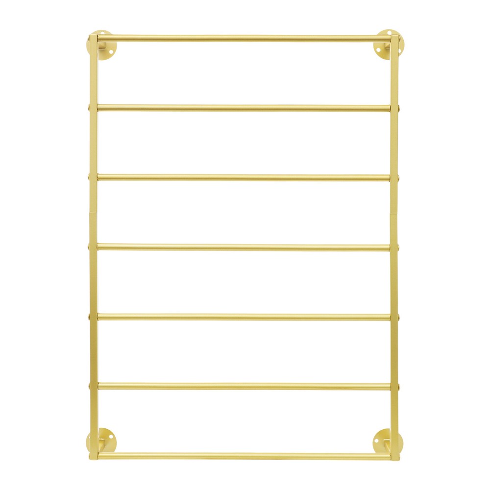 7-tier Wall Mounted Scarf Rack, Wall Display Rack, Towels Storage Rack