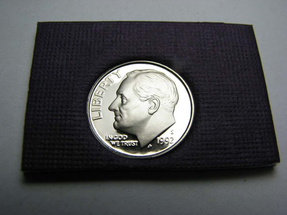 1992-S Roosevelt Proof Dime