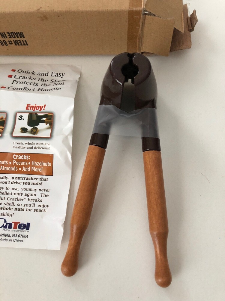 Best Nut Cracker open box Ontel Products NEW opens caps too