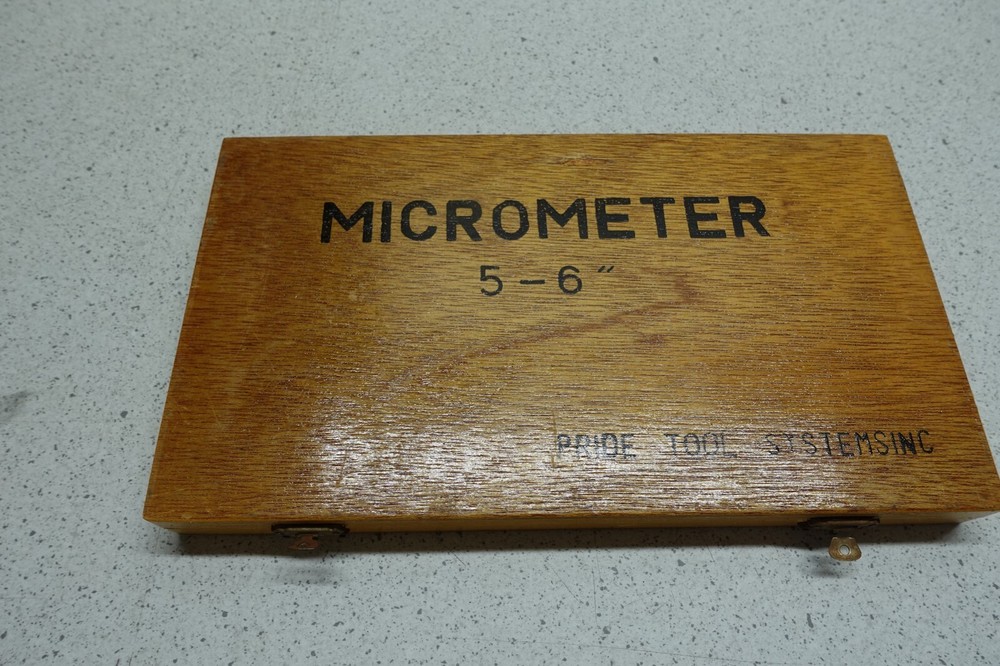 Pride Tool Systems 5-6" Micrometer in Box LIGHT GREEN