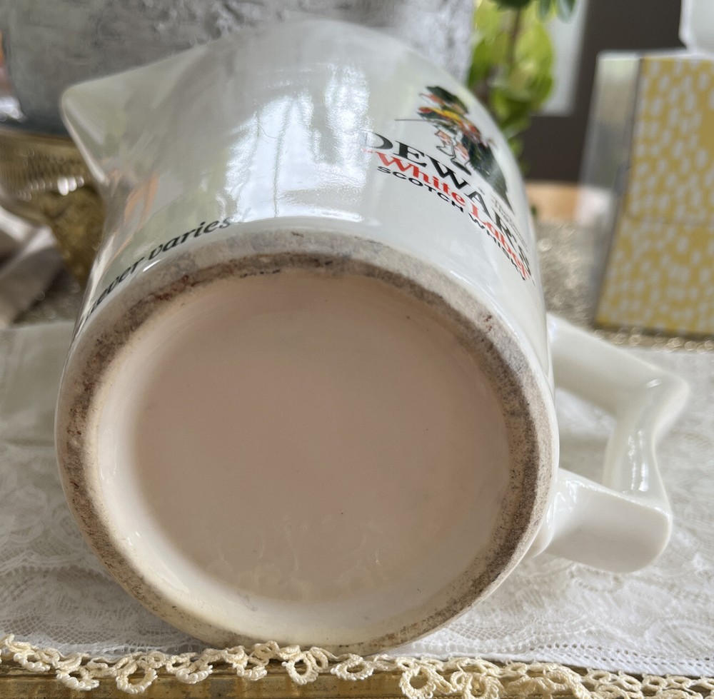 Dewar’s White Label Scotch Whiskey Pitcher 6”