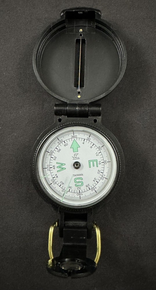 Vintage Engineer Lensatic Compass - Made in Taiwan