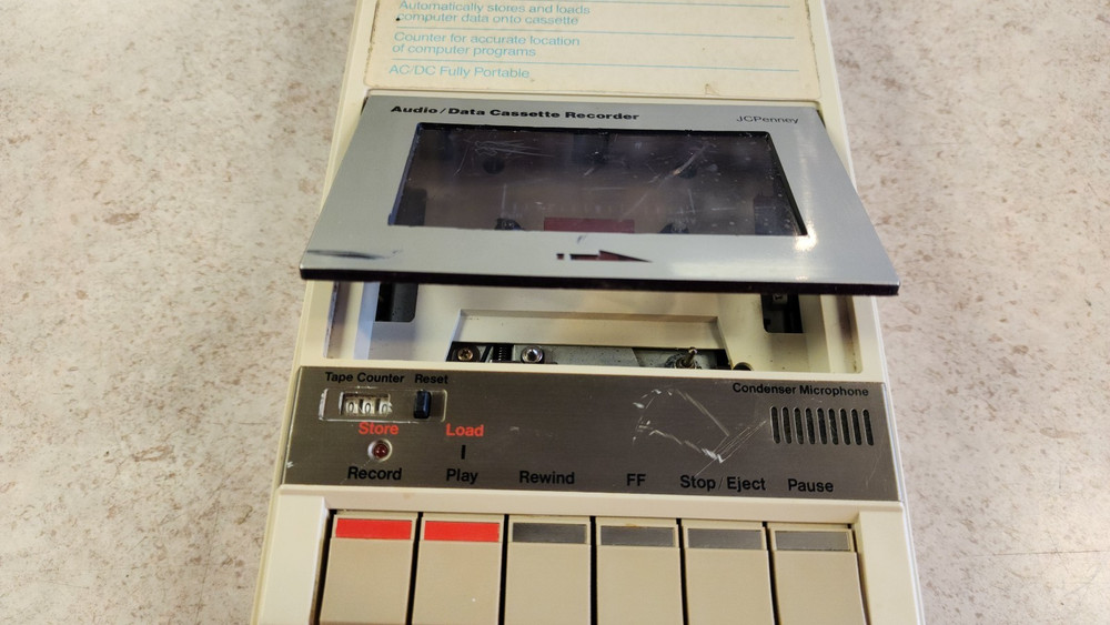 JCPENNY AUDIO/DATA CASSETTE RECORDER UNTESTED