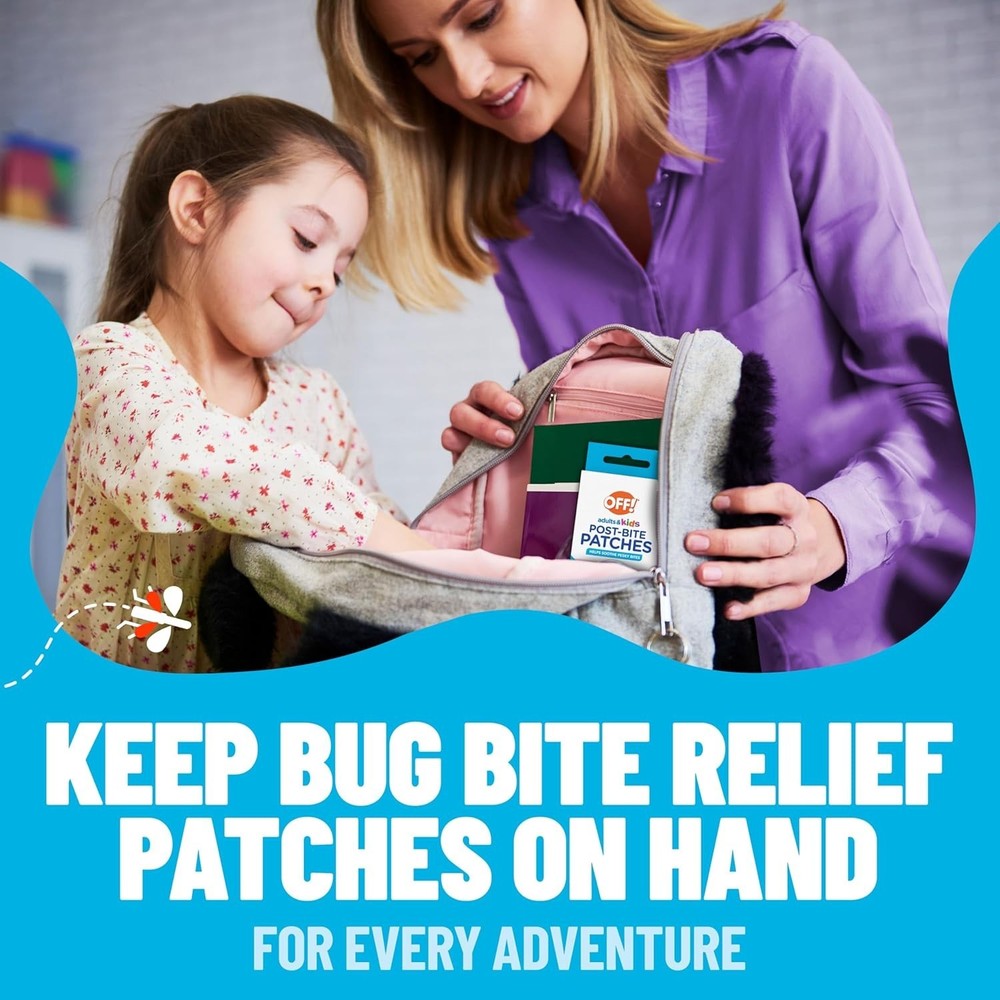 OFF! Post-Bug Bite Itch Relief Patches for Adults & Kids -CR5