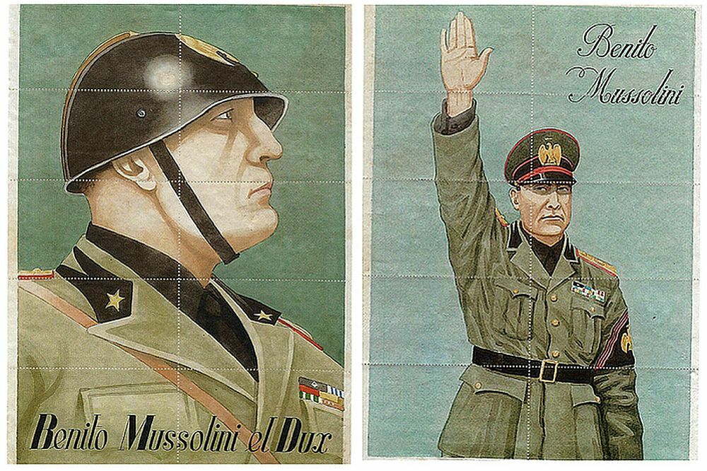 WW2 FASCIST RATION SHEETS w BOLD MUSSOLINI PORTRAITS on BACK Priced Individually