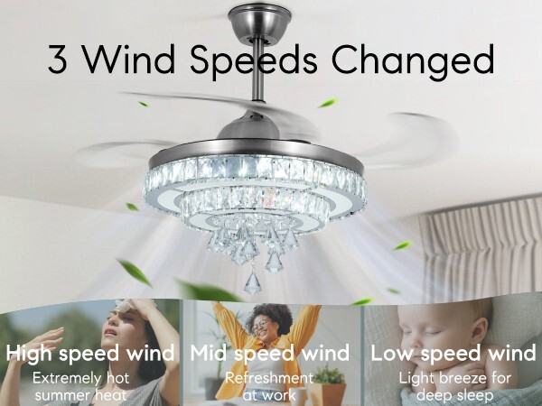 42'' Ceiling Fan with LED Lights