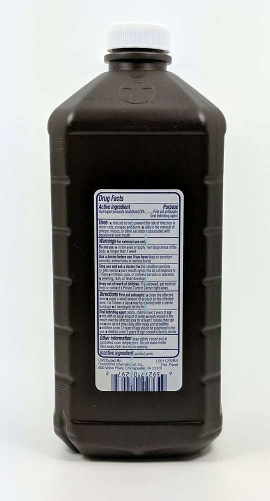 Assured 3% Hydrogen Peroxide Topica Solution USP Antiseptic Cleaning 32oz