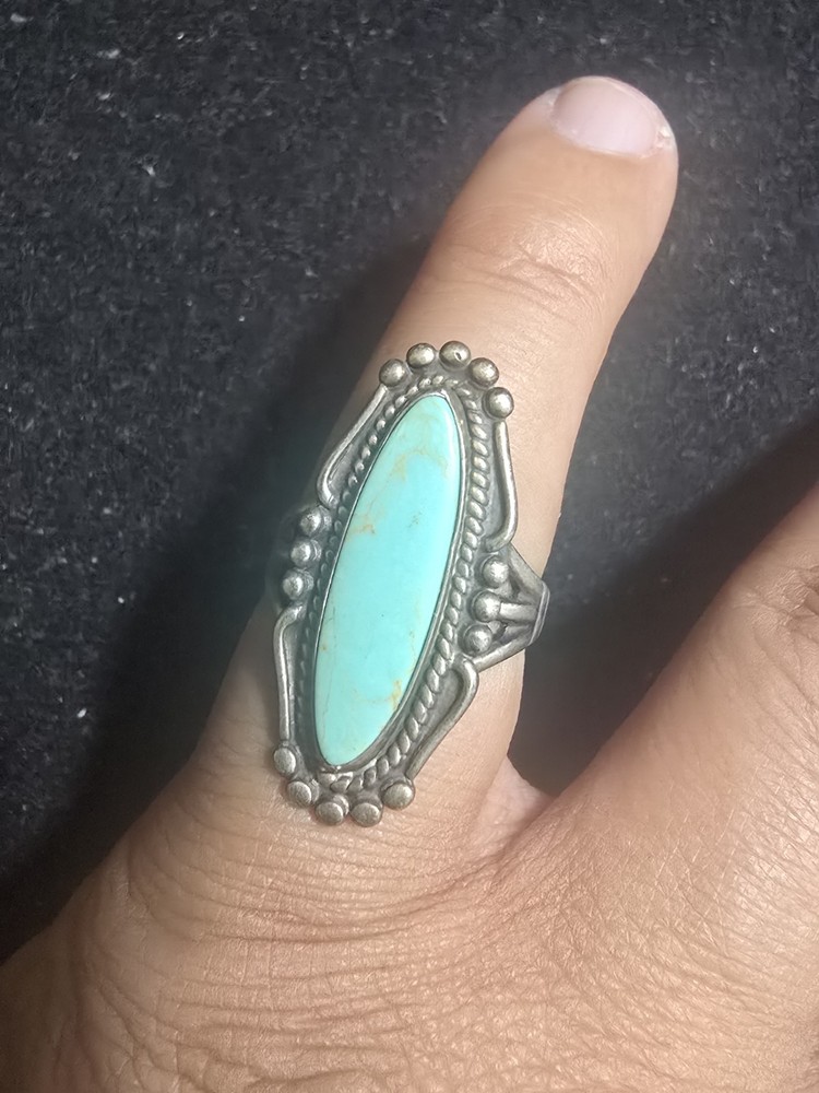 Native American Turquoise and Sterling Silver Ring