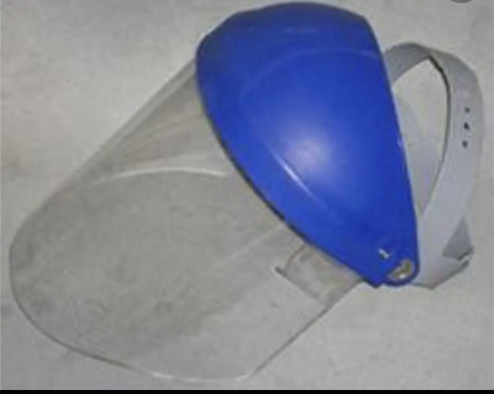 New Face shield pin-lock head gear.