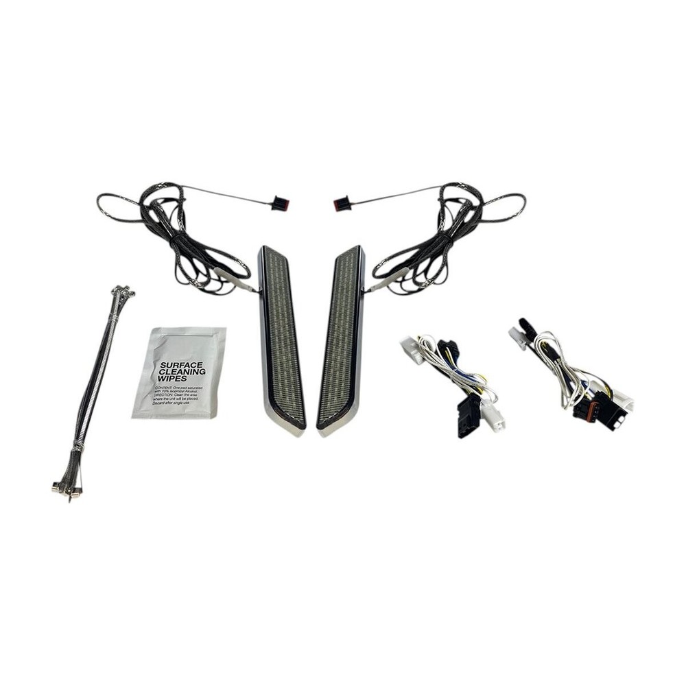Custom Dynamics Chrome LED Fork Lights w/Smoke Lens - CD-FORK-BCM-SC