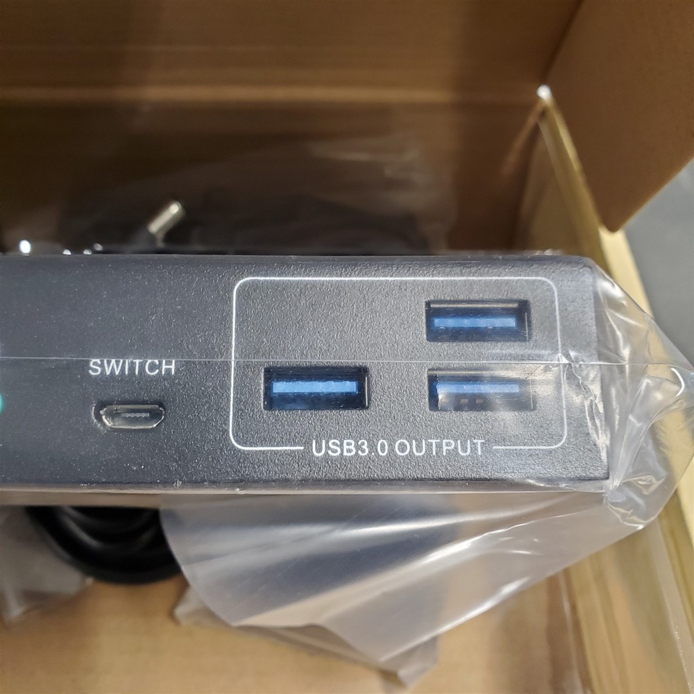 4K HDMI USB KVM Switch 2x2 Audio Video Processor w/Remote