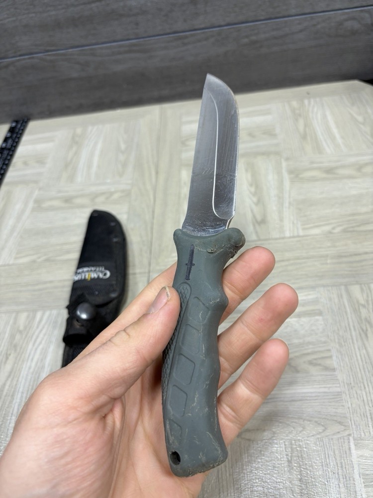 Camillus Titanium fixed blade knife & Camillus sheath