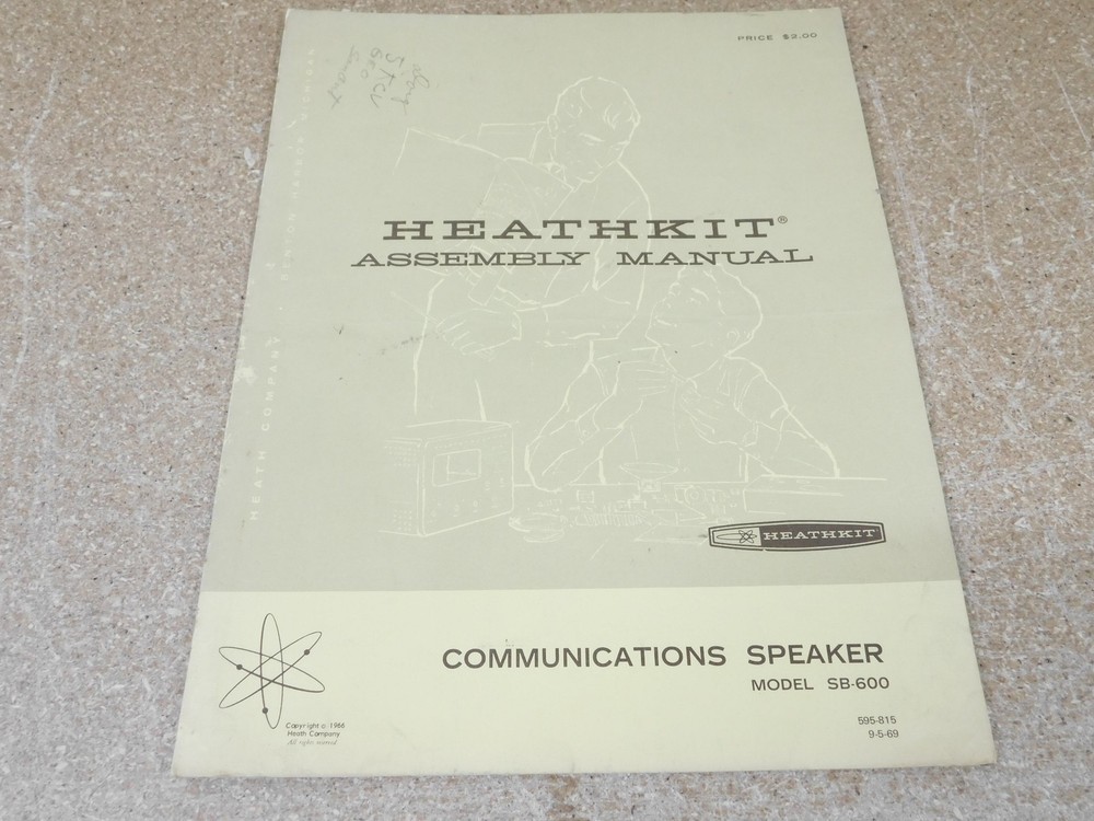 Heathkit SB-600 Communications Speaker User Manual (original)