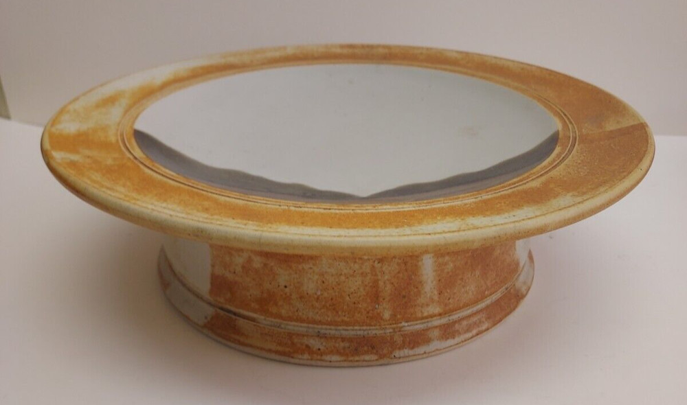 Studio Pottery Rob Wiedmaier Cake Plate Landscape
