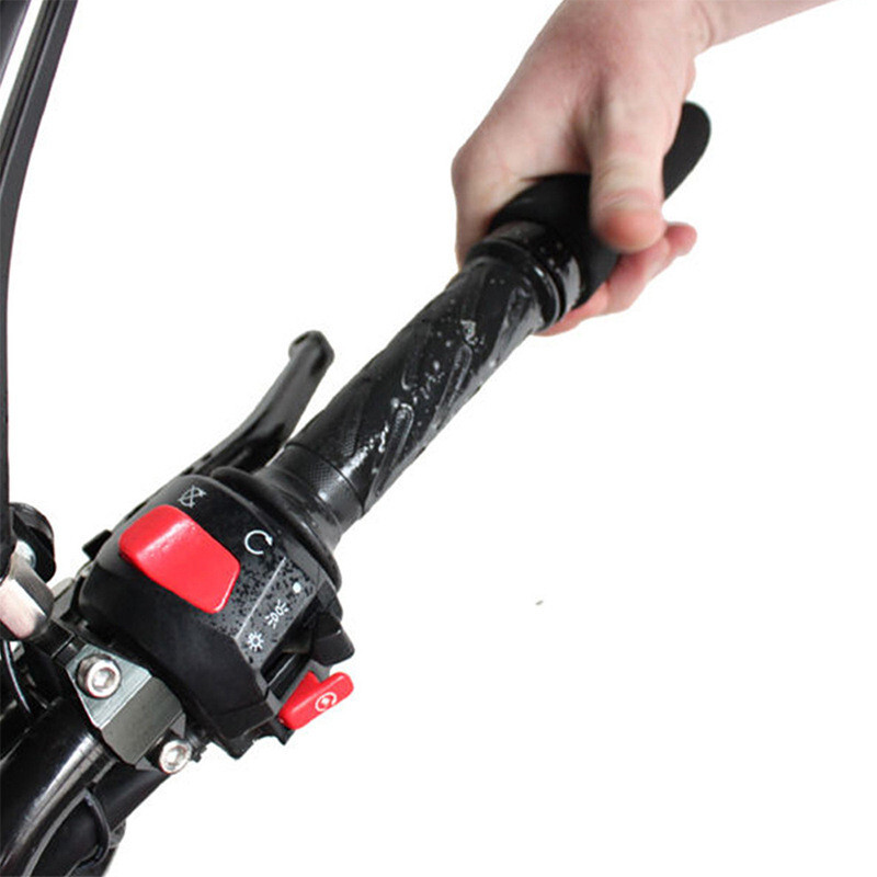 Motorcycle Foam Anti Vibration Comfort Handlebar Grip Covers Protector Black 2Pc