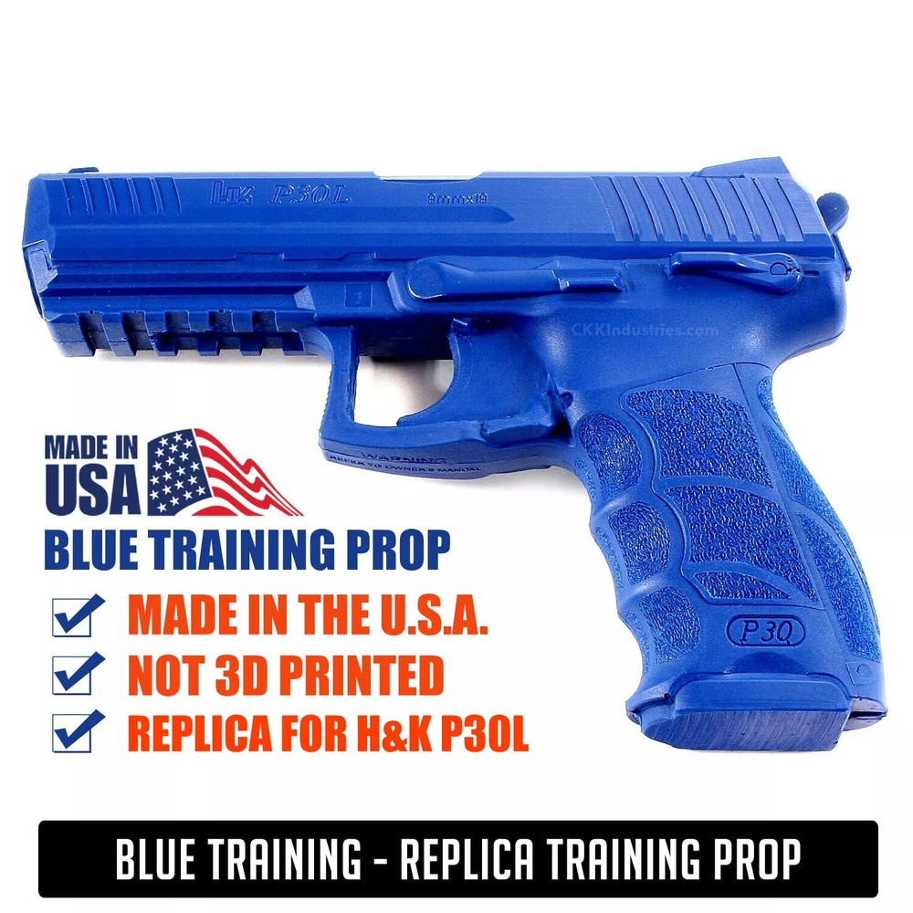 Blue Training Prop for H&K P30L - Solid Resin - Not a Gun