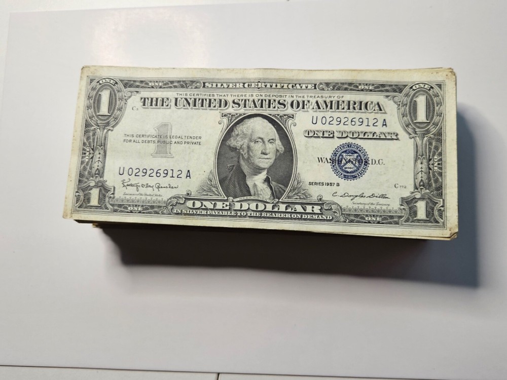 SERIES 1935 / 1957 $1 SILVER CERTIFICATE NOTE VF-AU+
