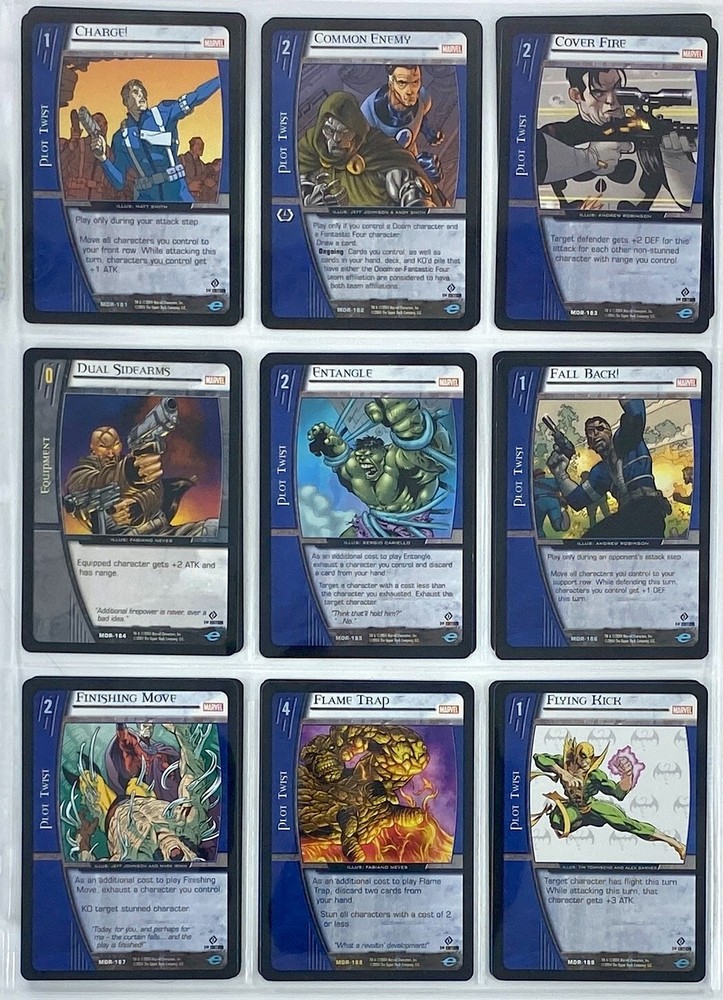 VS System Marvel Origins MOR 2004 220/220 COMPLETE SET NM