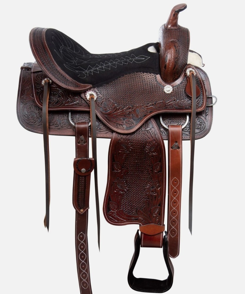 17 Leather Western Comfy Saddle