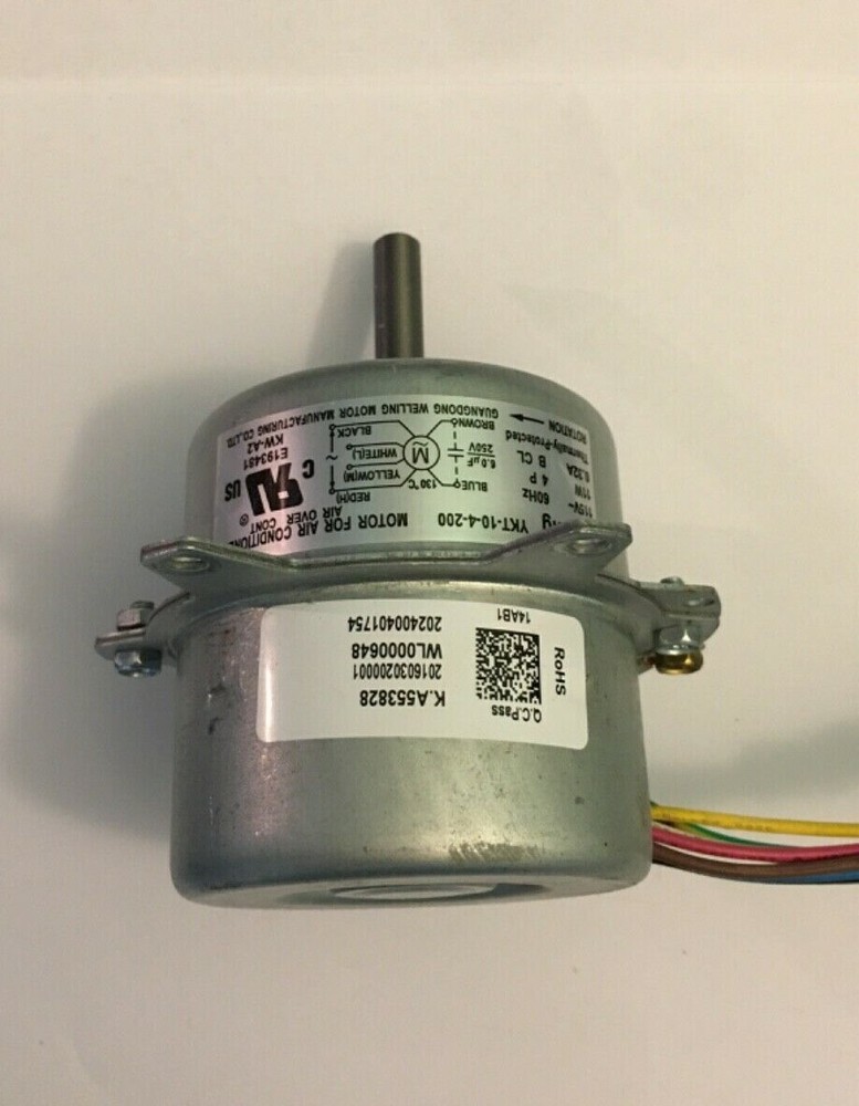 WELLING YKT-10-4-200 115V- 60Hz 11W 4P 0.32A B CL MOTOR for Air Conditioner Unit