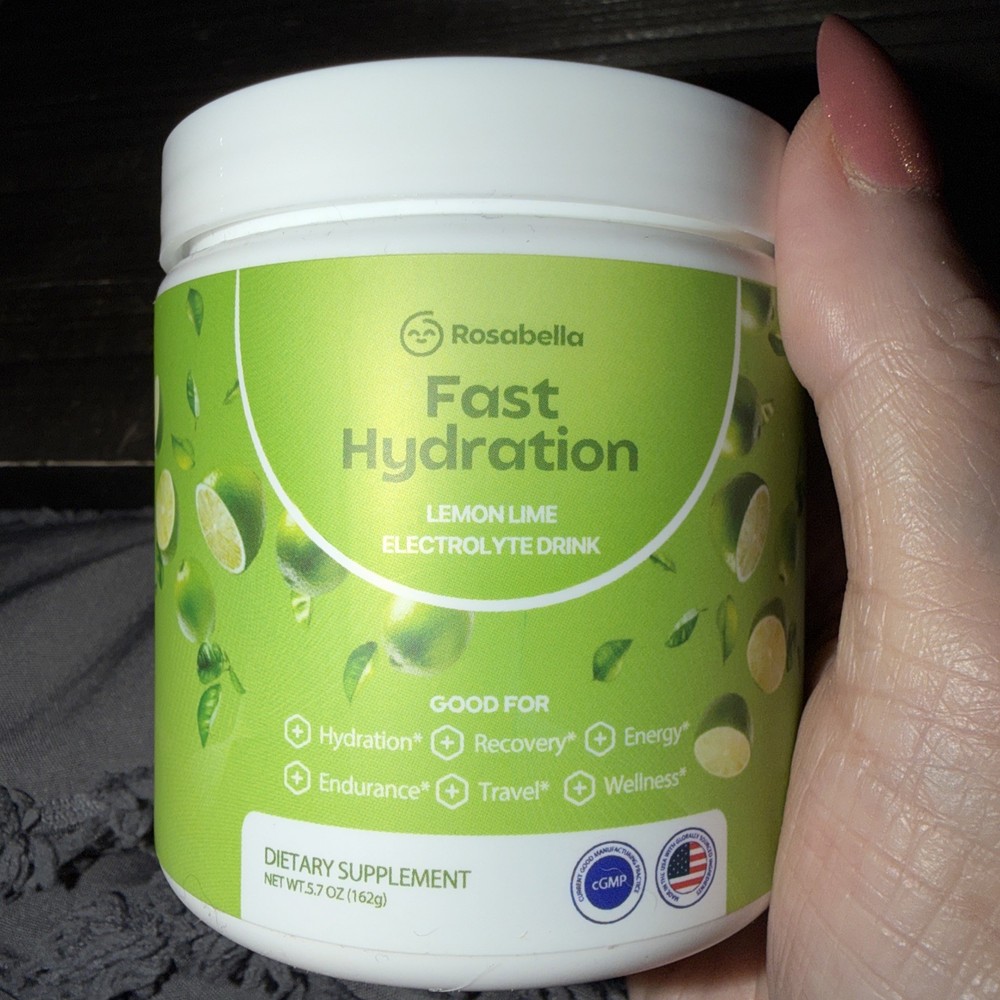 Rosabella Fast Hydration LemonLime Electrolyte Drink 5.7oz