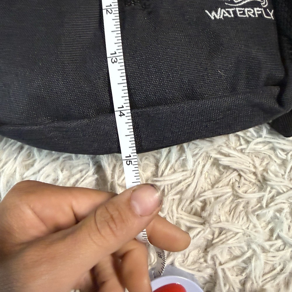 15” Black Waterfly Crossbody Backpack