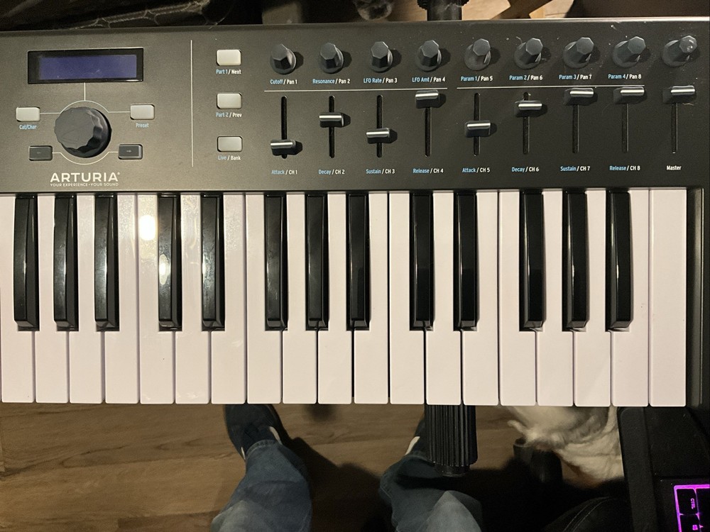 Arturia KeyLab Essential 49 MIDI Controller – With Proline Stand + USB Cable