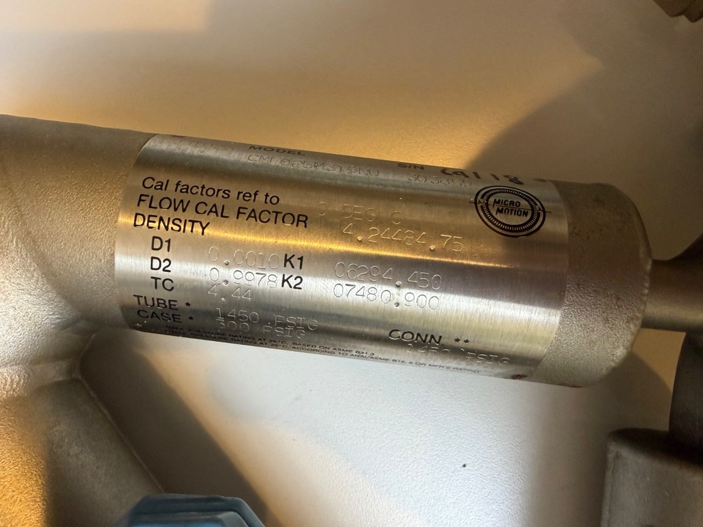 Micro Motion CMF025M319NU Mass Flow Sensor