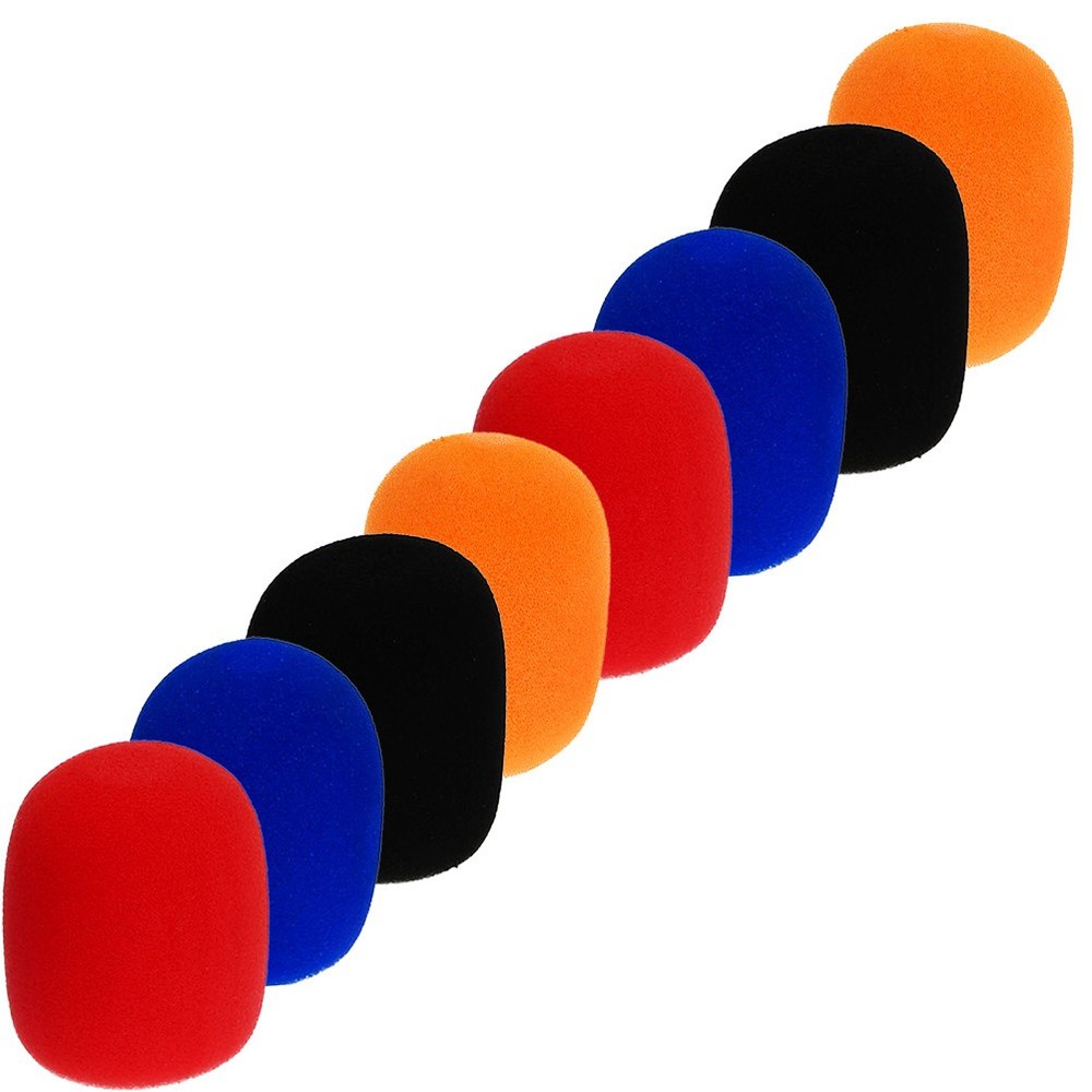 8 Pcs Handheld Microphone Windscreen Sponge Protective Cover Handle