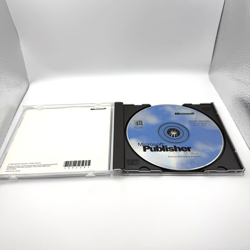 Microsoft Publisher CD Deluxe For Windows 95