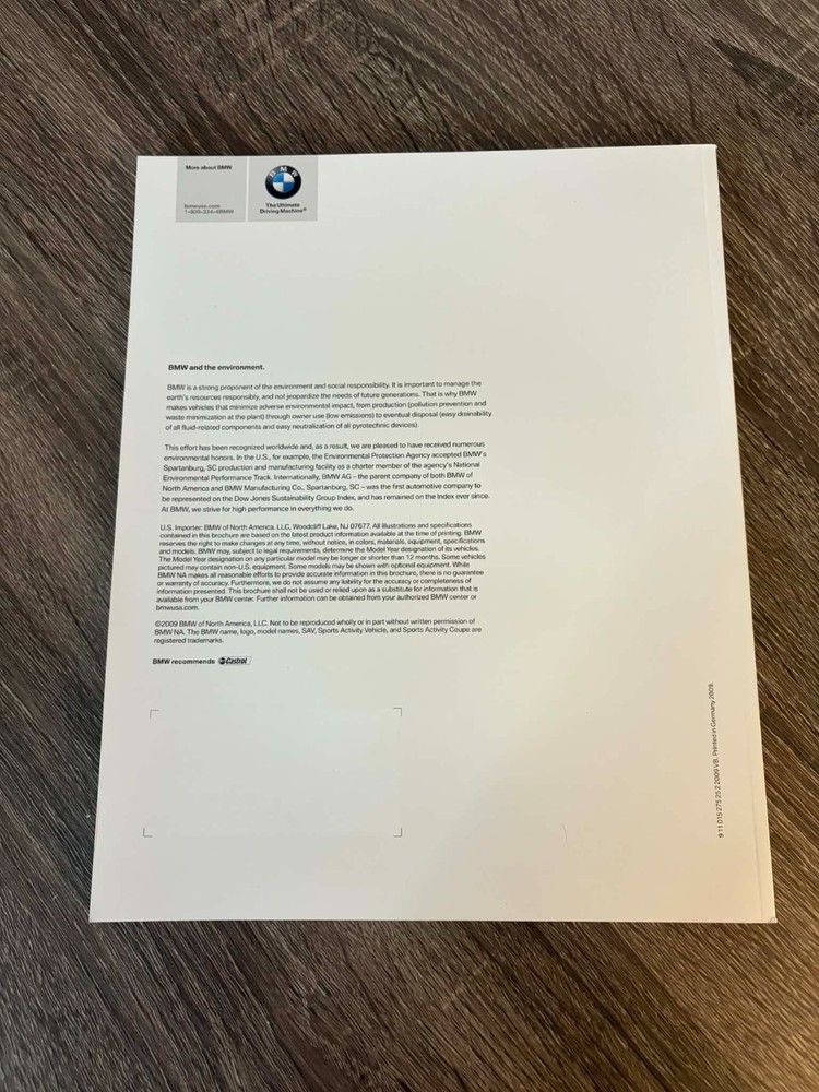 VINTAGE ORIGINAL 2010 BMW FULL RANGE BROCHURE CATALOG
