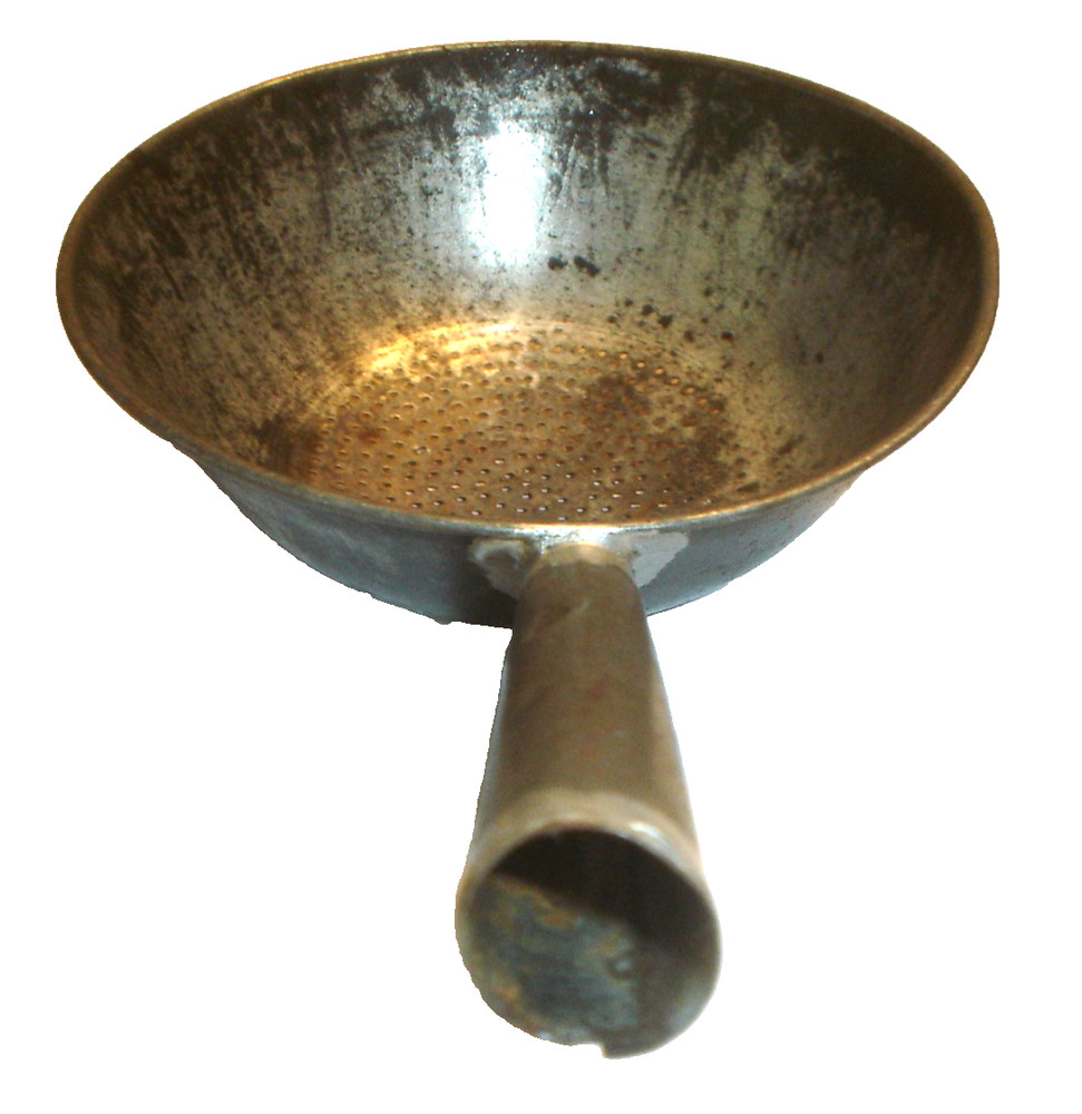Antique Primitve Tin / Metal Strainer