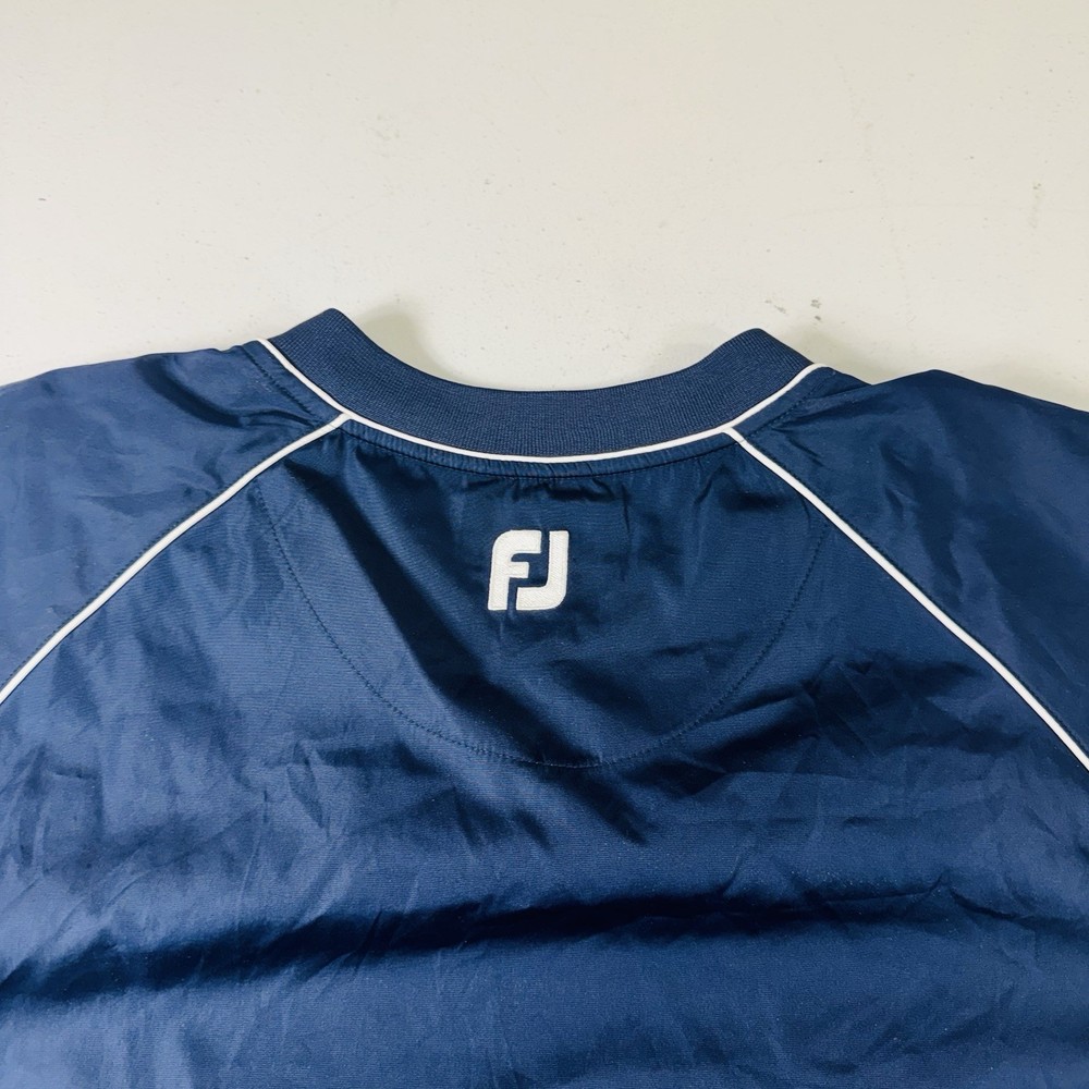 Footjoy Windbreaker Short Sleeve Golf Pullover Navy Blue Men’s Size Large