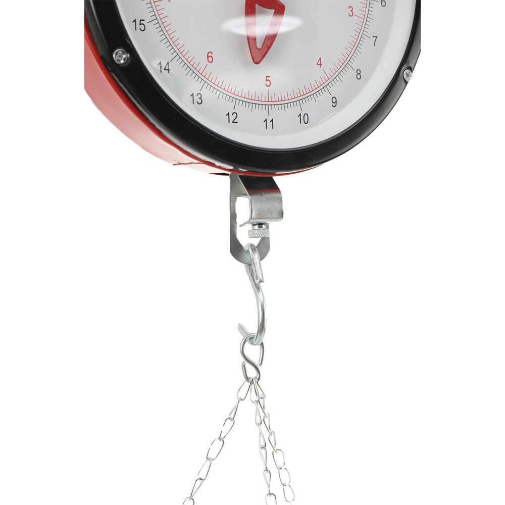 22lbs Double-sided Supermarkets Dial Hanging Scale Circular Hanging Scale
