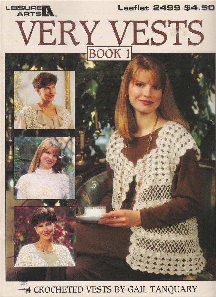OOP!!! CROCHET VERY VESTS BOOK 1 GREAT DESIGNS