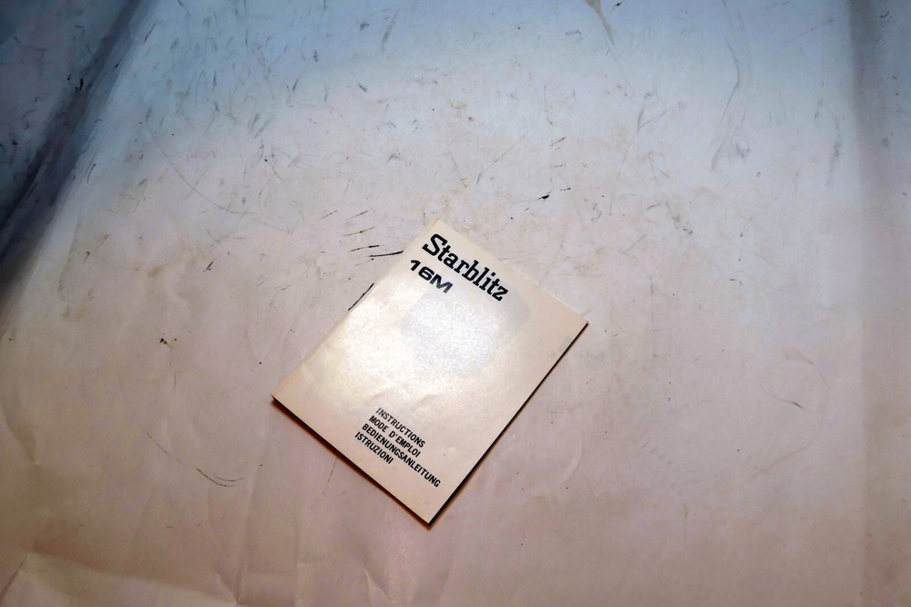 Starblitz 16M flash Instructions Operating Guide Manual