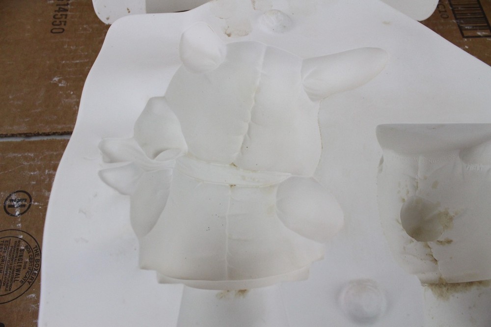Ceramic Slip Mold 2 Piece Provincial P615 Bunny Rabbit Box Easter Cast Casting