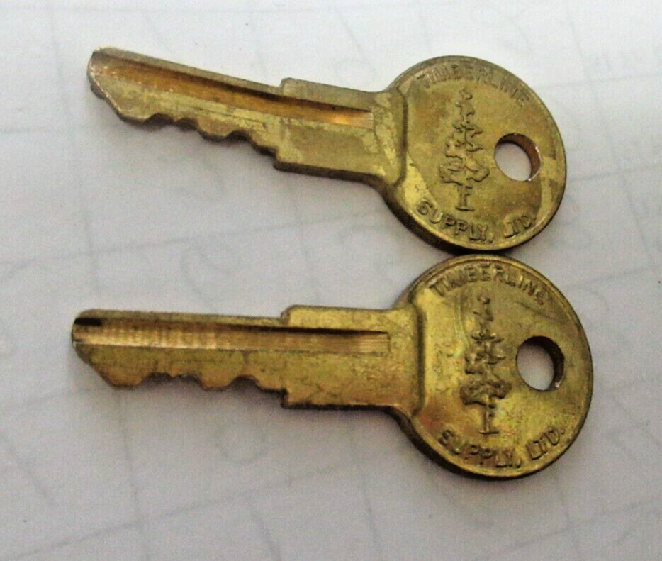 2- Timberline  109TT File Cabinet Key